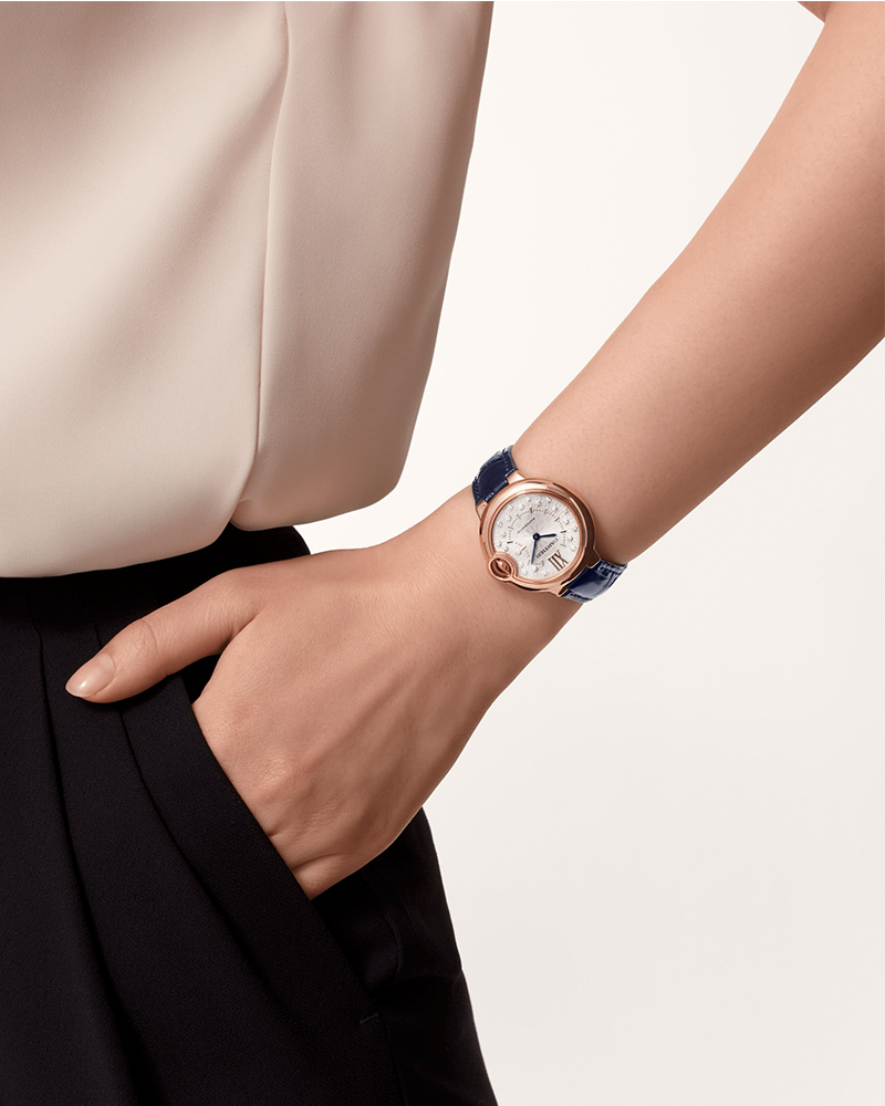 BALLON BLEU DE CARTIER, 33 MM, ROSE GOLD, DIAMONDS