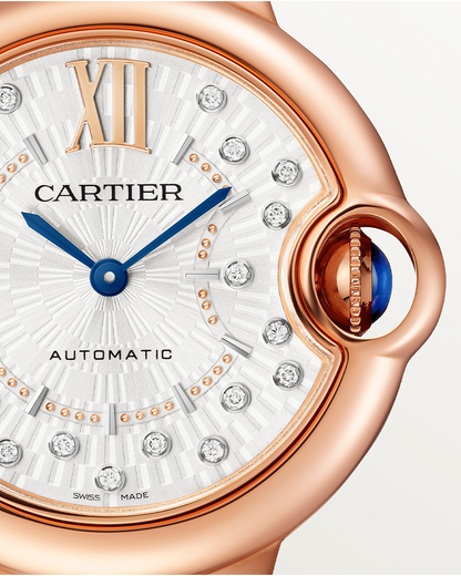 BALLON BLEU DE CARTIER, 33 MM, ROSE GOLD, DIAMONDS