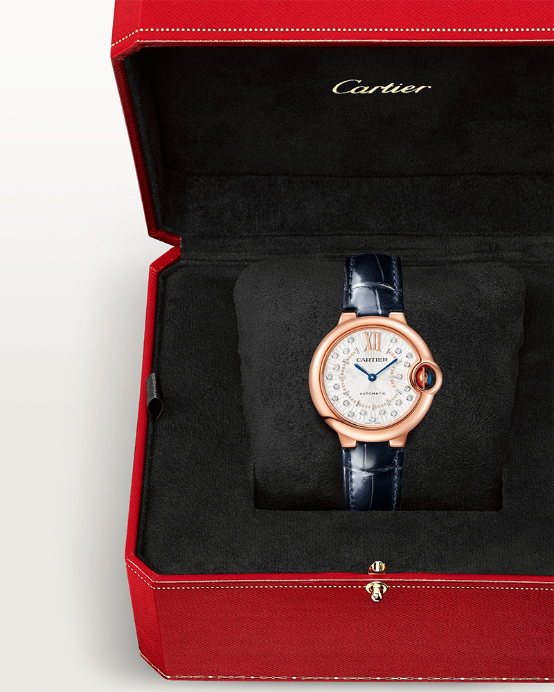 BALLON BLEU DE CARTIER, 33 MM, ROSE GOLD, DIAMONDS