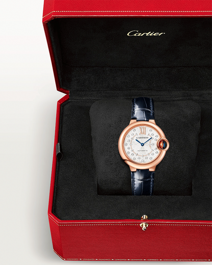 BALLON BLEU DE CARTIER, 33 MM, ROSE GOLD, DIAMONDS