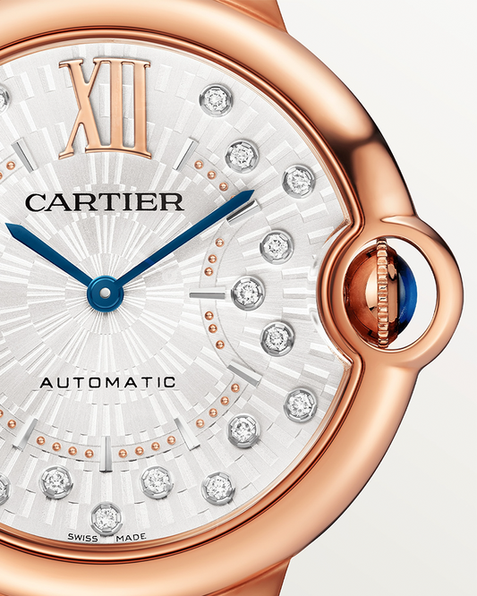 BALLON BLEU DE CARTIER, 36 MM, ROSE GOLD, DIAMONDS