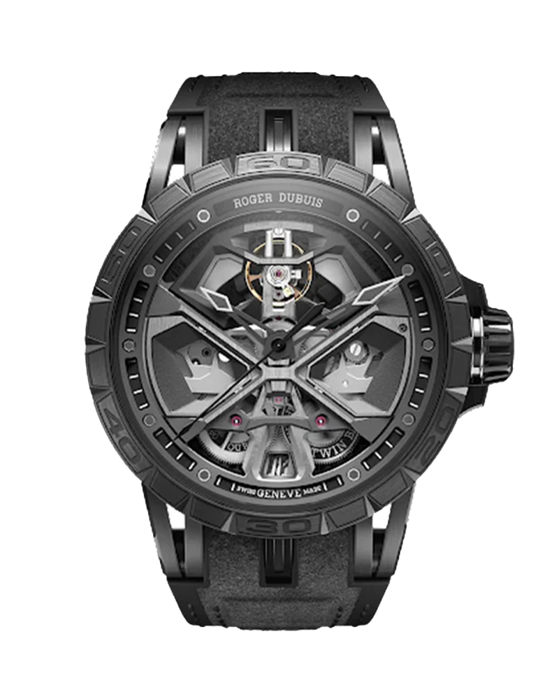 EXCALIBUR SPIDER HURACÁN BLACK DLC TITANIUM 45MM